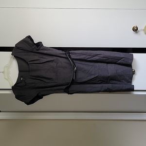 Gray belted professional dress